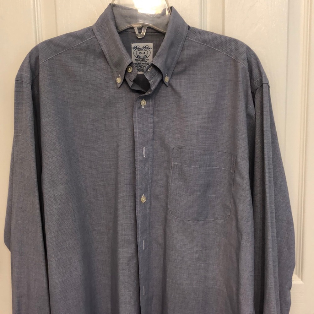 Brooks Brothers Blue Button Down Shirt Size 15-4